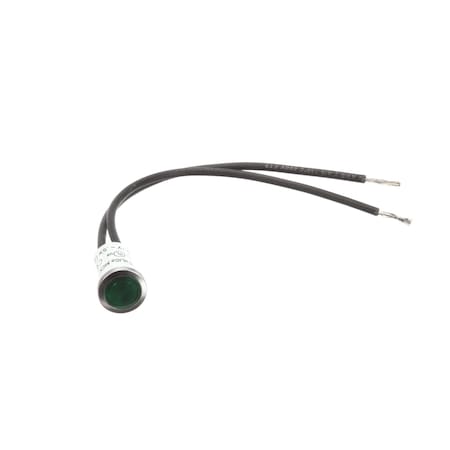 Apw Wyott PILOT LIGHT, 250V, 1/2DIA GREEN 2E-1509600